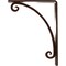 Ekena Millwork Legacy Wrought Iron Bracket, (Single center brace), Antiqued Copper 1 1/2"W x 5 1/2"D x 8"H BKTM01X05X08SLEACO - alternate 8